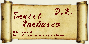 Daniel Markušev vizit kartica